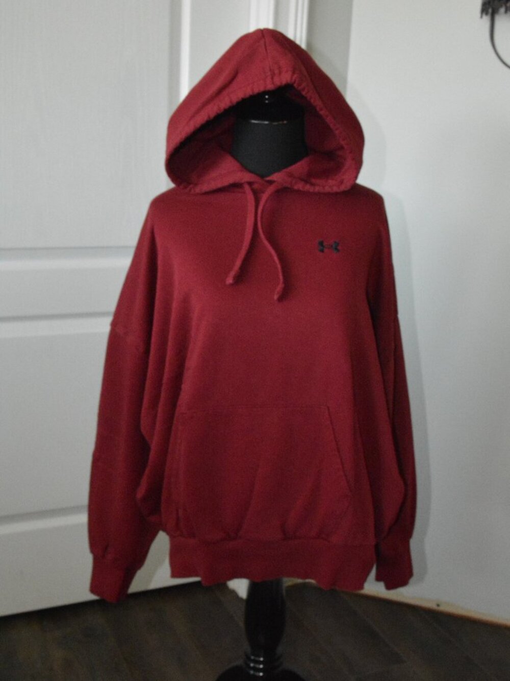 Under Armour Icon Fleece Women's Oversized Hoodie size Medium/Maroon